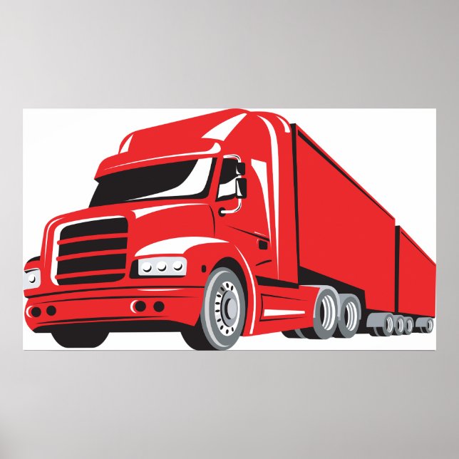 Big Red Truck Poster (Vorne)