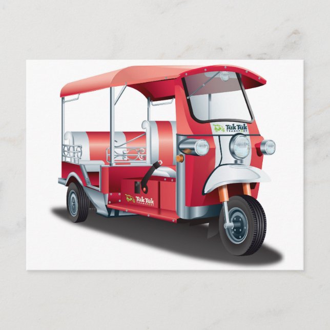Big Red Tuk Tuk! Postkarte (Vorderseite)