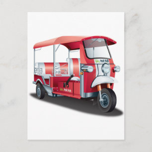 Big Red Tuk Tuk! Postkarte