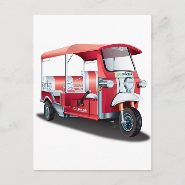 Big Red Tuk Tuk! Postkarte (Vorderseite)