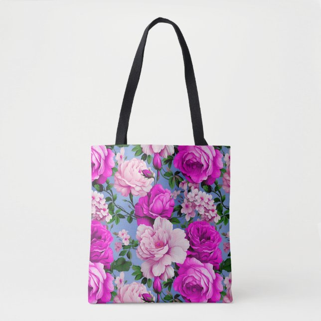 Big Retro Lila Rose Blume (Vorderseite)