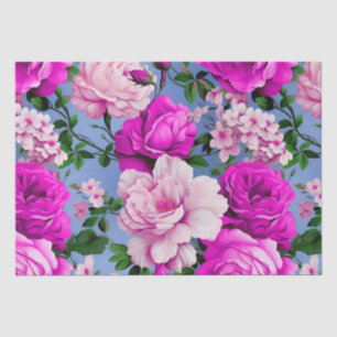 Big Retro Lila Rose Blume Seidenpapier
