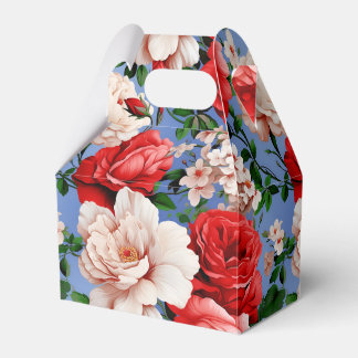 Big Retro Rote Rose Blume Geschenkschachtel