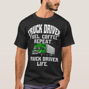 Big Rig LKW Fahrer Männer Vintager LKW für Männer T-Shirt