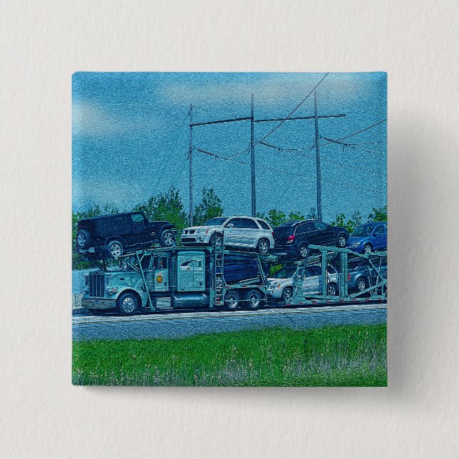 BIG RIG LKW & LKW für LKW-Liebhaber Button (Vorderseite)