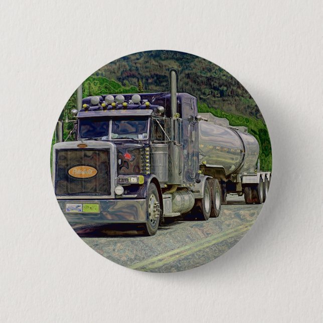 BIG RIG LKW & LKW für LKW-Liebhaber Button (Vorderseite)