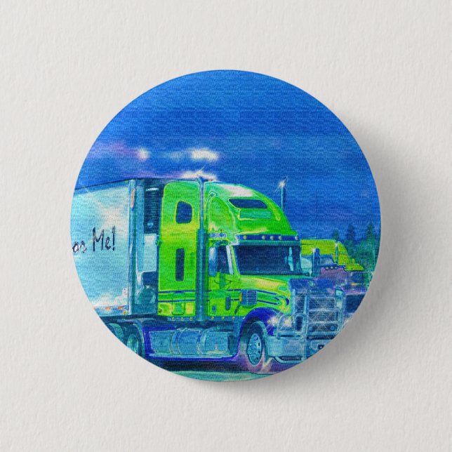 BIG RIG LKW & LKW für LKW-Liebhaber Button (Vorderseite)