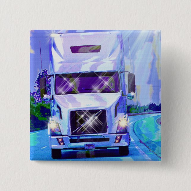 BIG RIG LKW & LKW für LKW-Liebhaber Button (Vorderseite)