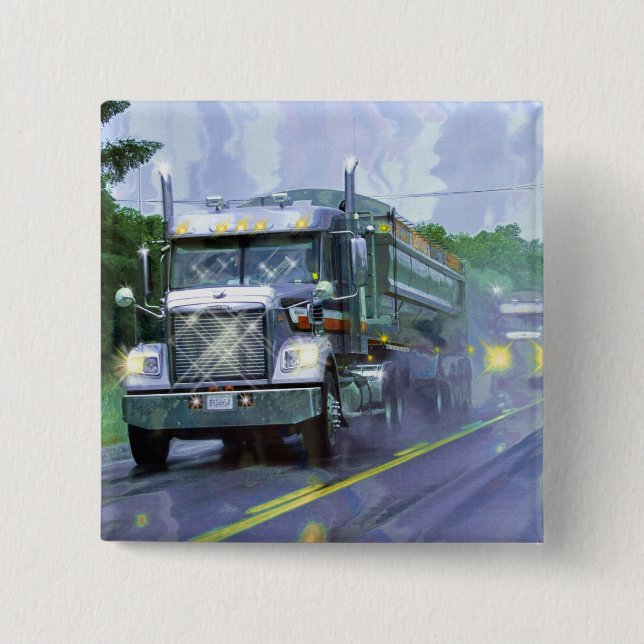 BIG RIG LKW & LKW für LKW-Liebhaber Button (Vorderseite)