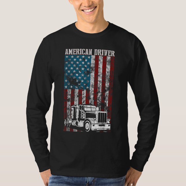 Big Rig Semi-Trailer Truck Driver Gi T-Shirt (Vorderseite)