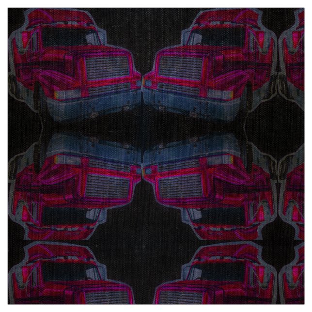 Big_Rig Semi_truck Geschäftemacher OTR des Stoff (Muster)