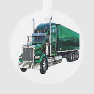 Big Rig Semi Truck Ornament