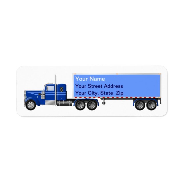 Big Rig Truck Address Labels (Vorne)