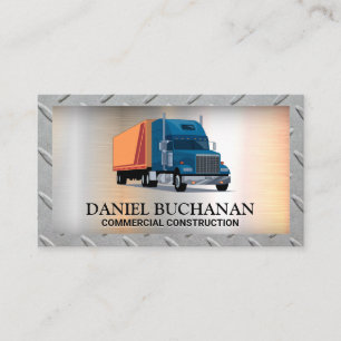 Big Rig Truck   Stahlgittergrenze   Verkehr Visitenkarte