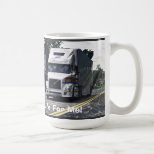 Big Rig Weißer LKW für LKW & Kids Kaffeetasse