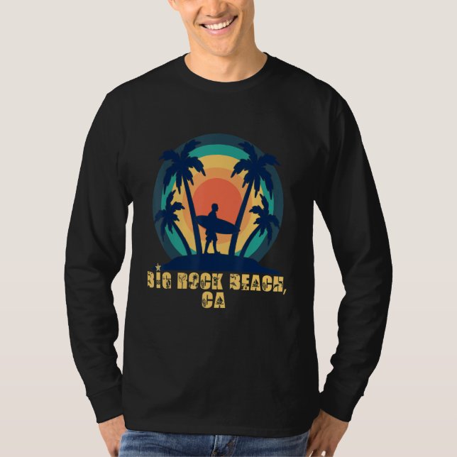Big Rock Beach CA California Beach 1 T-Shirt (Vorderseite)