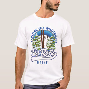 Big Rock Maine Skifahrerbuch T-Shirt