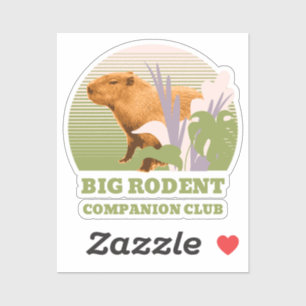 Big Rodent Companion Club Capybara Aufkleber