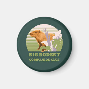 Big Rodent Companion Club Capybara Magnet