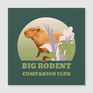 Big Rodent Companion Club Capybara Magnetkarte