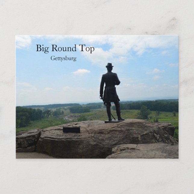 Big Round Top in Gettysburg Postkarte (Vorderseite)