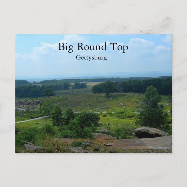 Big Round Top in Gettysburg Postkarte (Vorderseite)