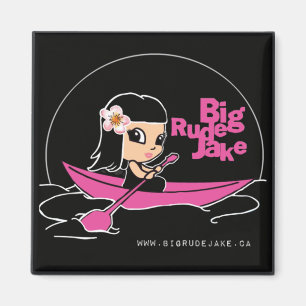 Big Rude Jake: Mädchen in der rosa Kanone Magnet