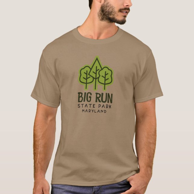 Big Run Staat Park Maryland Trees T-Shirt (Vorderseite)