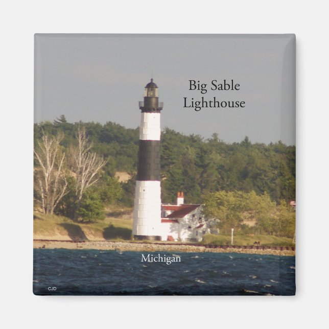 Big Sable Lighthouse aus Wassermagneten Magnet (Vorne)