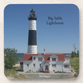 Big Sable Lighthouse Set mit 6 Untersetzer aus Kun