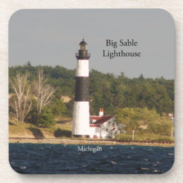 Big Sable Lighthouse Wasser 6 Kunststoff-Untersetz Getränkeuntersetzer