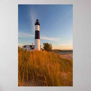 Big Sable Point Leuchtturm am Lake Michigan 3 Poster