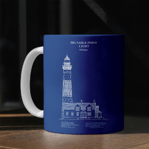 Big Sable Point Leuchtturm - Michigan – AD Kaffeetasse