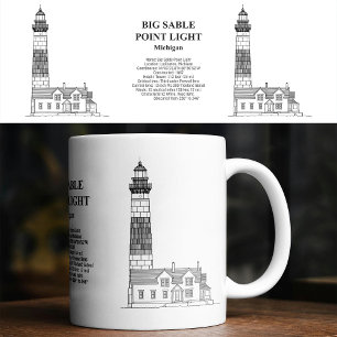 Big Sable Point Leuchtturm - Michigan - BD Kaffeetasse