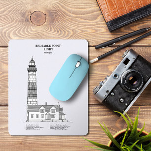 Big Sable Point Leuchtturm - Michigan - BD Mousepad