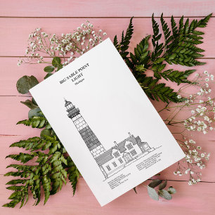 Big Sable Point Leuchtturm - Michigan - BD Postkarte