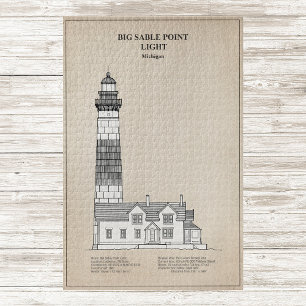 Big Sable Point Leuchtturm - Michigan - SBD Puzzle