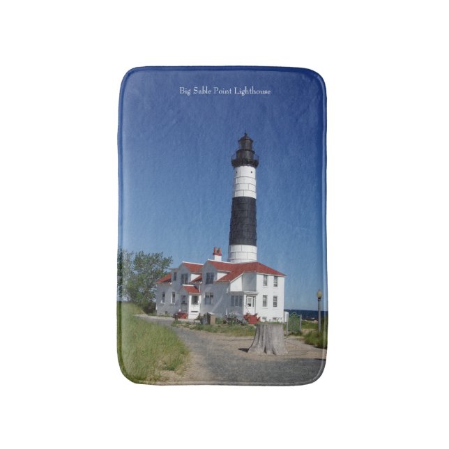 Big Sable Point Lighthouse Badematte (Vorderseite Vertikal)