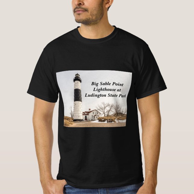 Big Sable Point Lighthouse in Ludington T-Shirt (Vorderseite)