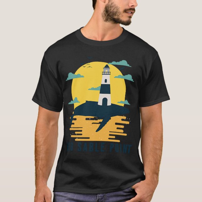 Big Sable Point Lighthouse Lago Maggiore T-Shirt (Vorderseite)