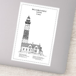 Big Sable Point Lighthouse - Michigan - BD Aufkleber
