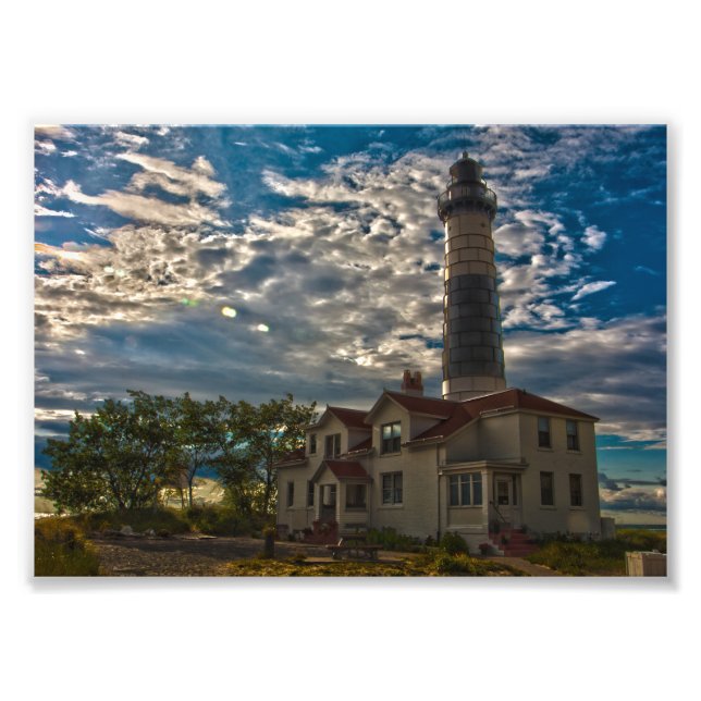 Big Sable Point Lighthouse, Michigan Fotodruck (Vorne)