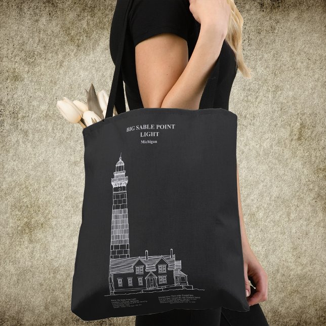 Big Sable Point Lighthouse - Michigan - PD (Big Sable Point Lighthouse - Michigan – PD. Tote Bag)