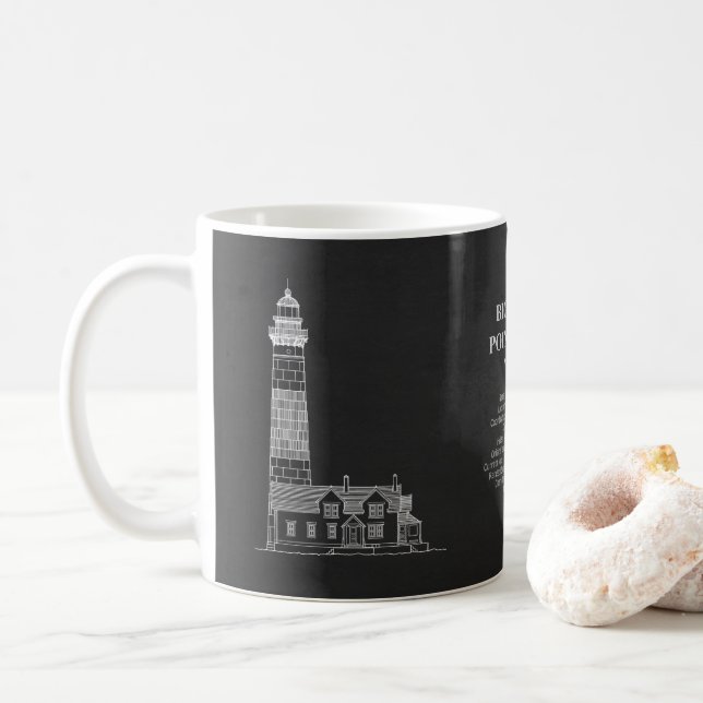 Big Sable Point Lighthouse - Michigan - PD Kaffeetasse (Mit Donut)