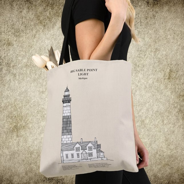 Big Sable Point Lighthouse - Michigan - SBD (Big Sable Point Lighthouse - Michigan - SBD. Tote Bag)