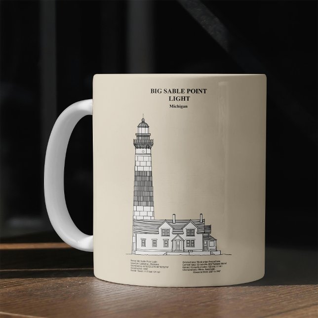 Big Sable Point Lighthouse - Michigan - SBD Kaffeetasse (Von Creator hochgeladen)