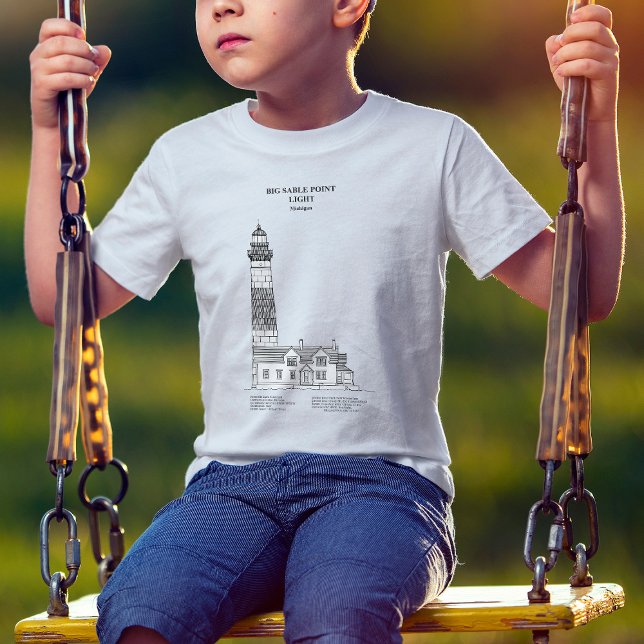 Big Sable Point Lighthouse - Michigan - SBD T-Shirt (Von Creator hochgeladen)
