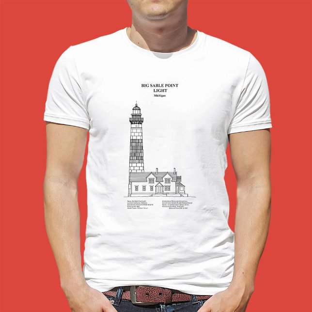 Big Sable Point Lighthouse - Michigan - SBD T-Shirt (Von Creator hochgeladen)