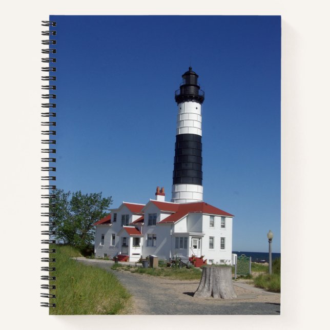 Big Sable Point Lighthouse Notebook Notizbuch (Vorderseite)