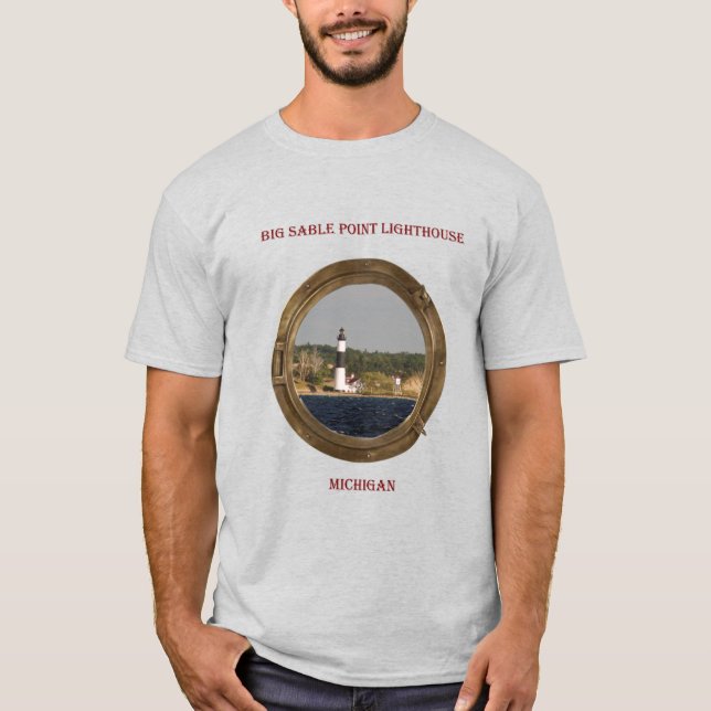 Big Sable Point Lighthouse Porthole Shirt (Vorderseite)